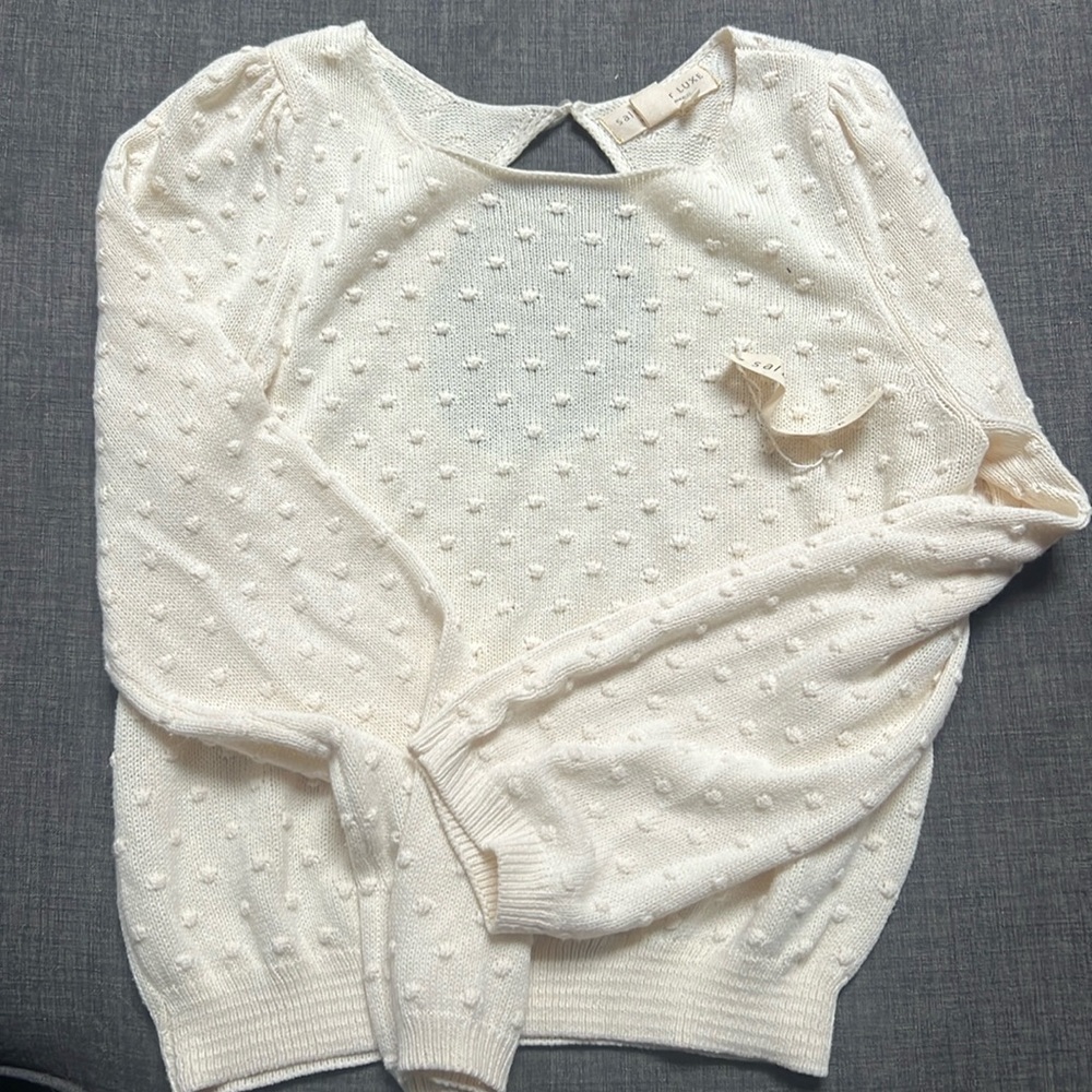 Sweater with open back. Worn once